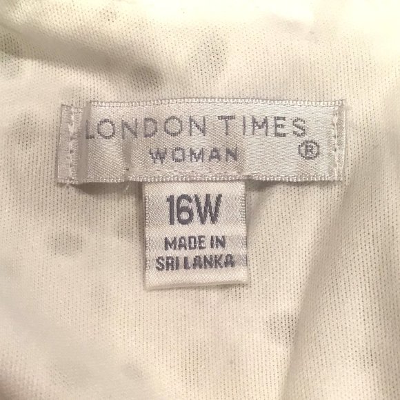 NWT - London Times Women's Plus Eyelet Dress - Picture 5 of 7